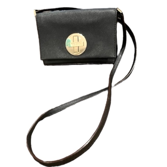 Kate Spade NWOT Newbury Lane Saffiano Crossbody Bag Black - Picture 1 of 13